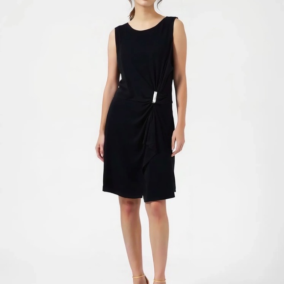 MICHAEL KORS Sleeveless Midi Dress Black Size Large - Picture 1 of 4